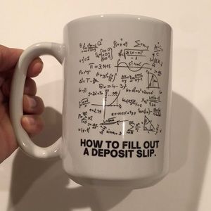 How to fill out a deposit slip mug